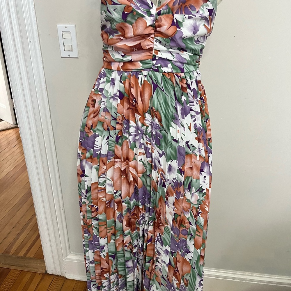 SHEIN Multicolor Floral Maxi Dress